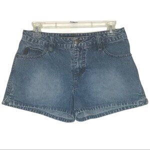 Mudd Mid Rise Blue Denim Jeans Shorts 5-Pocket 4TB583 Juniors SZ 7 Y2K